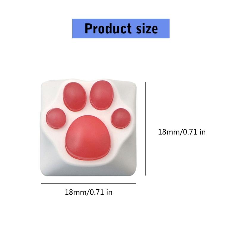 Kitty Paws CatPaw Handmade Customizeds Silicone Keycap for Switches Mechanical Keyboards