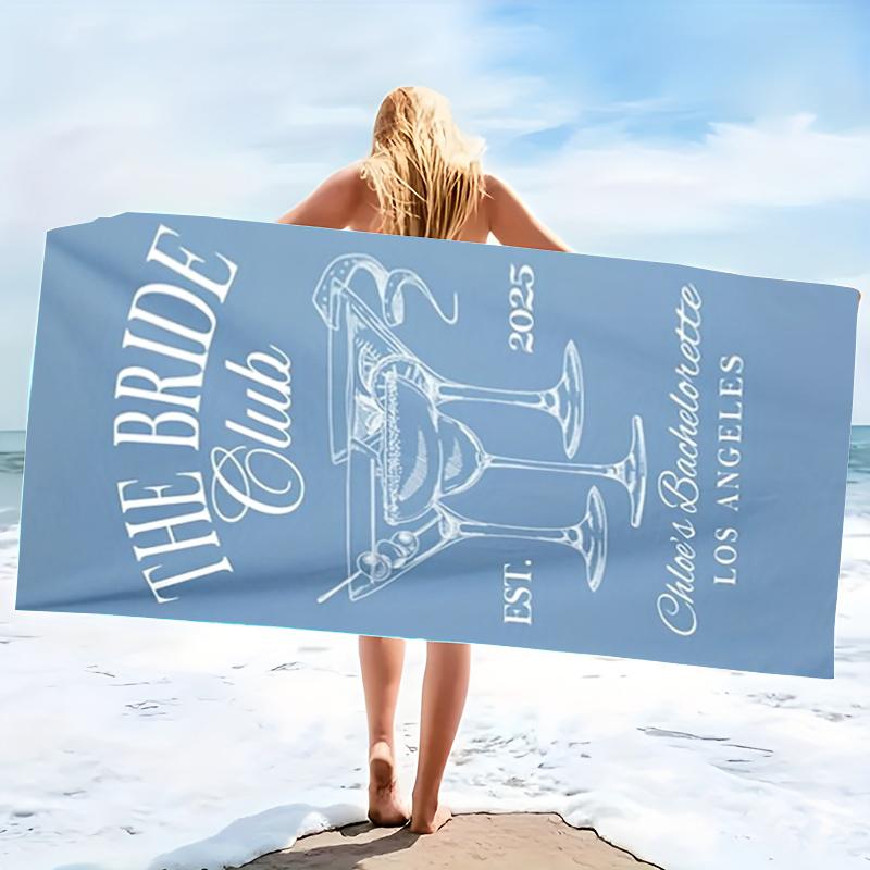 Beach Towel Party Themed Gifts Oversized Microfiber Towel Summer Party Towel for Beach Swimming Bath Sports