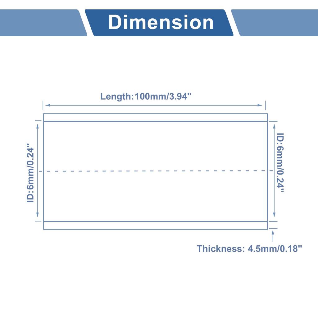 ACROPIX 6mm Straight Coupler Silicone Hose 3 Layer Cloth Intercooler Heater Turbo Charger Air