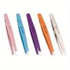 Eyebrow Tweezer Colorful Hair Beauty Fine Hairs Puller Stainless Steel Slanted Eye Brow Clips Removal Makeup Tools