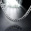 Jin Rong Xing Electroplated Silver 8MM Cuban Chain Necklace (40-60CM)
