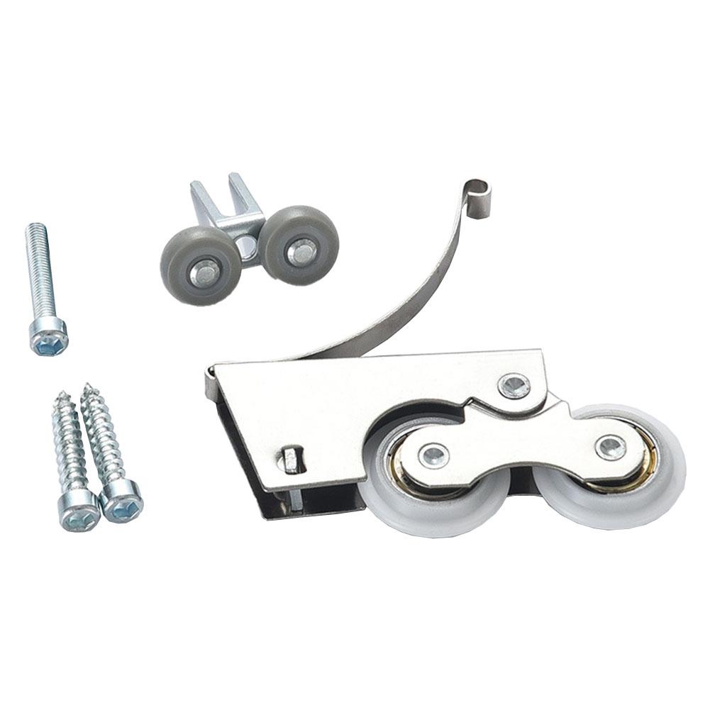 1 Set Sliding Door Roller Hardware Slide Doors Pulley 2 Wheels Silence Bearing Wardrobe Door Hanging Wheels