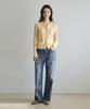Wednesdayoasisforwomen Momo Hairy Round Cardigan_Butter Yellow(Wc26Kn40)