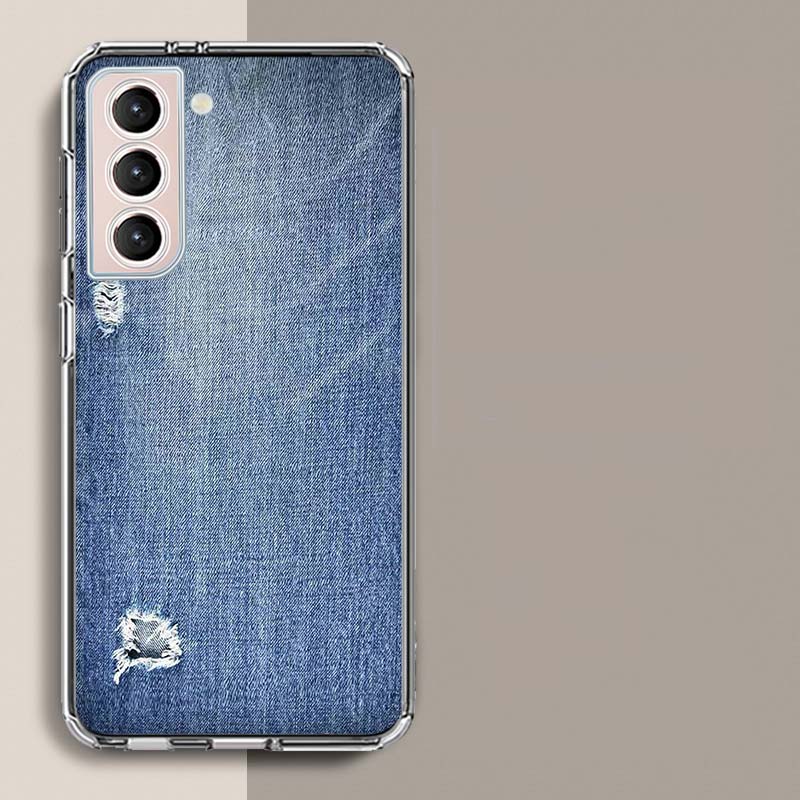 A Stylish Pair of Jeans Phone Case For Samsung Galaxy S25 Edge S24 S23 FE S21 S20 S10 Plus S22 S26 Ultra Cover Clear Cases TPU C