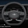 Coprivolante in Pelle per Auto per Hyundai Tucson Kona Elantra Santa Fe Sonata Creta Palisade Ioniq 5   2024 2025 2026