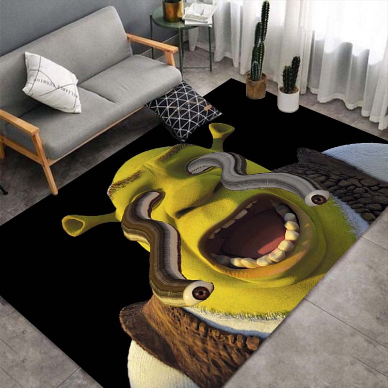 Shrek Selfie-Kamera Oger Anti-Rutsch-Teppich Cartoon Anime Bodenmatte Kinderzimmer Wohnzimmer Dekor Teppich Geschenk Für Filmfan