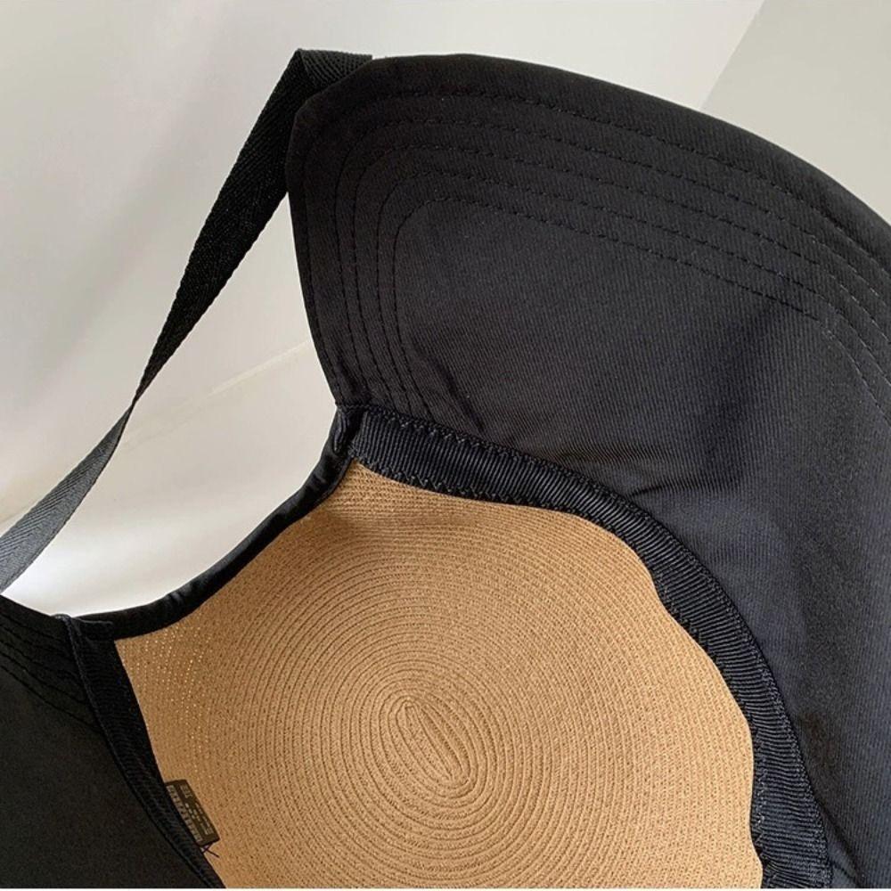 Weave Straw Hat Shade Sun Caps Sunscreen Bucket Hat Breathable Beach Fisherman Hat  Girls
