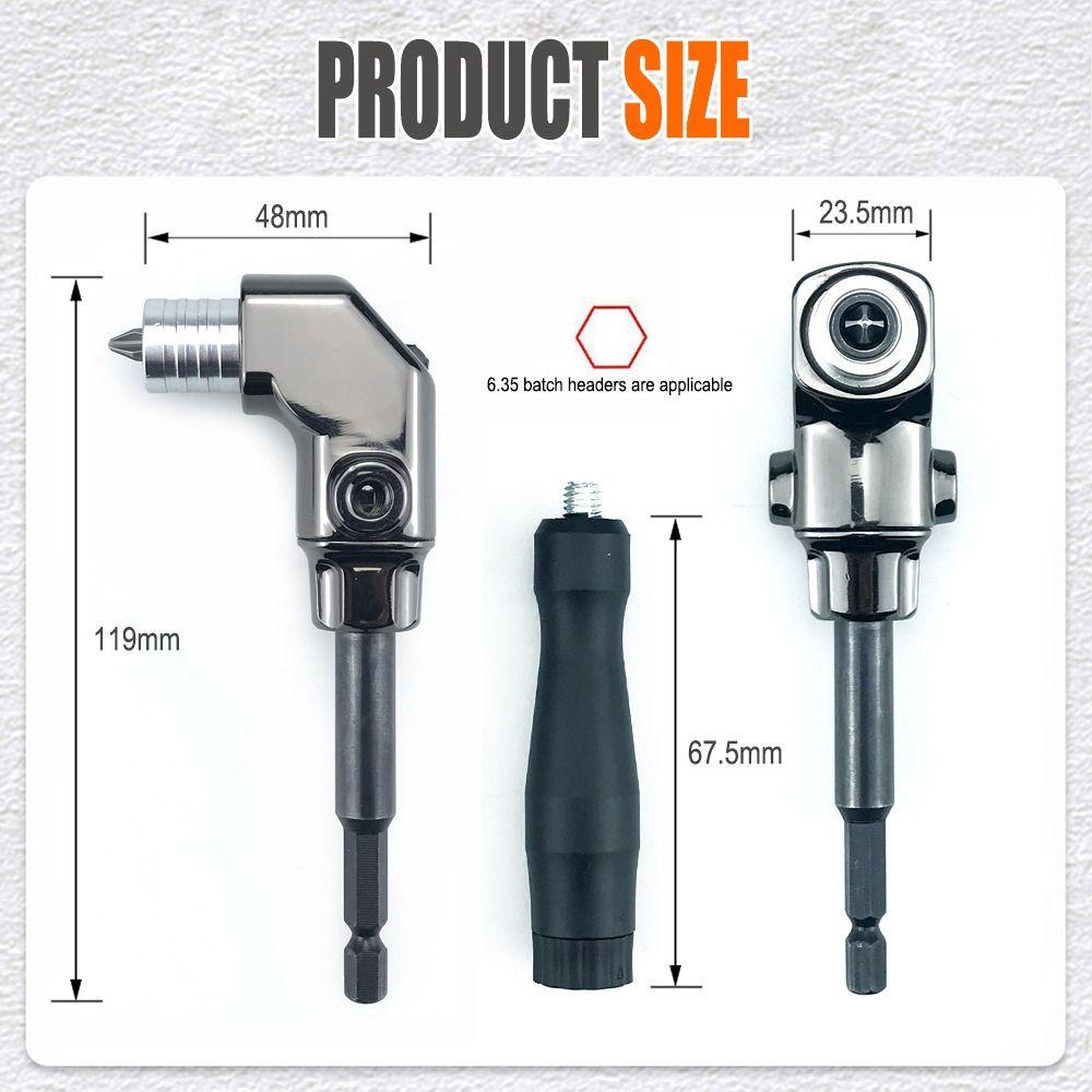 Self-Locking Power Tool Parts Black Right Angle Screwdriver Holder