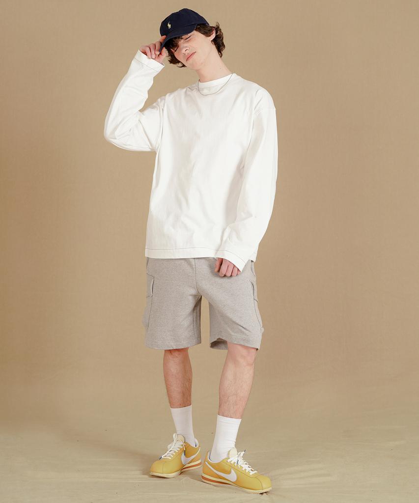 WV PROJECT Hyde Long Sleeve T-Shirt Ivory Jilt7789