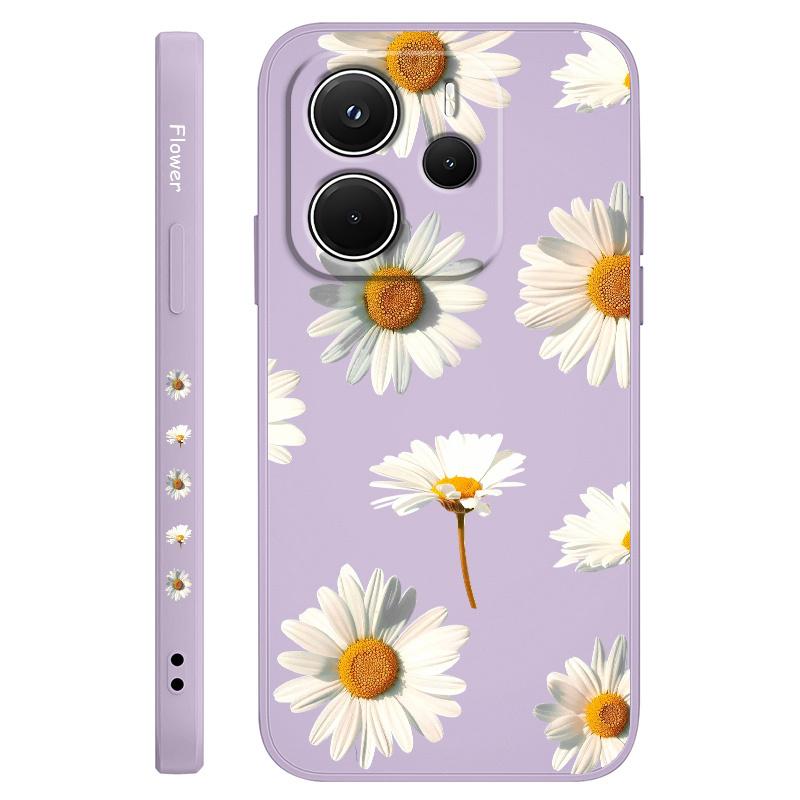 

Gilded Sunflowers Phone Case For Xiaomi Redmi Note 14 13 12 12S 11 11S 10 10S 9 9S 14C Pro Plus 4G 5G Liquid Silicone Cover Redmi Note14 5G світло-фіолетового кольору