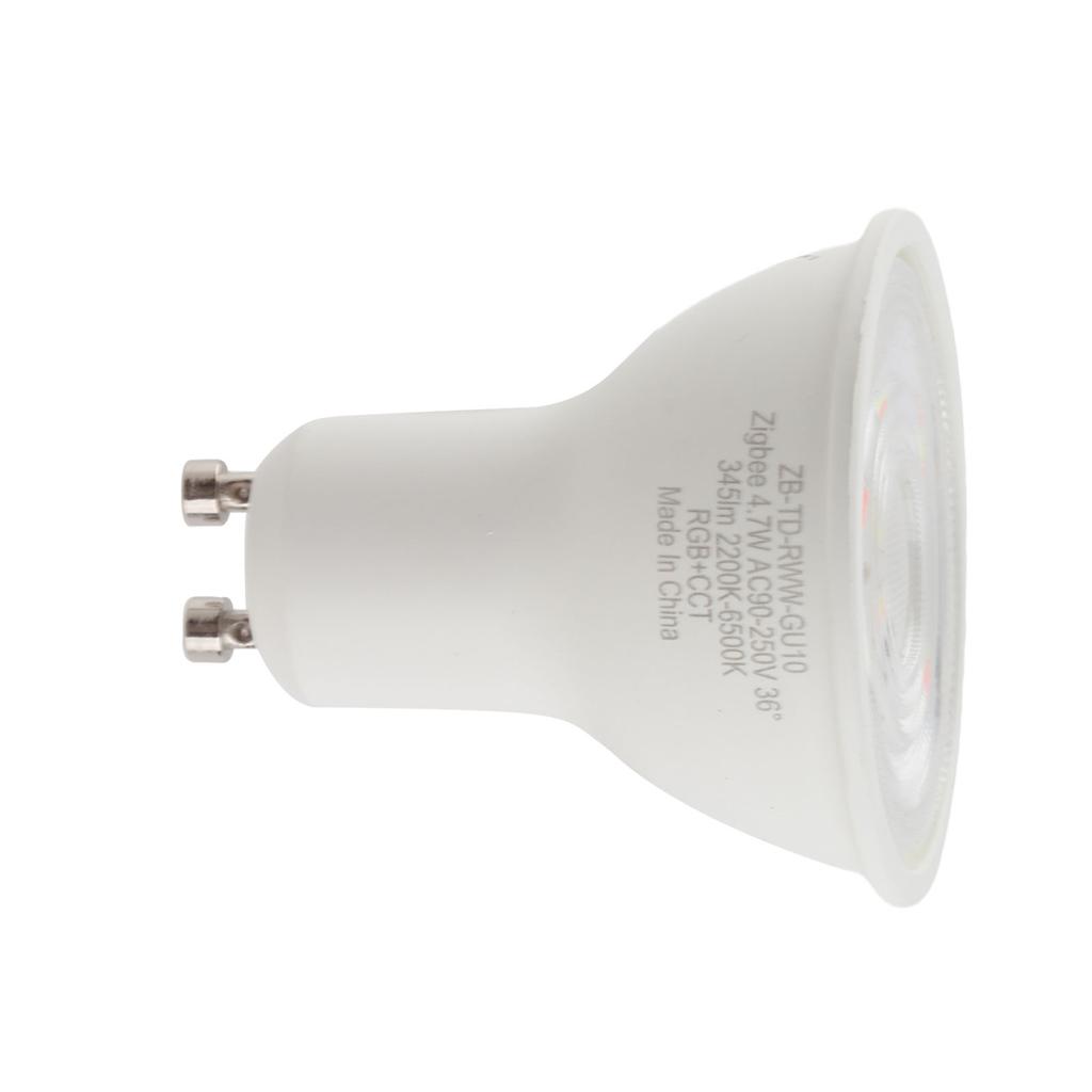 Tuya için Akıllı Dimmer Ampul ABS GU10 4.7W RGBWW Uzaktan Kumandalı LED Ampul Yatak Odası için AC 90‑250V