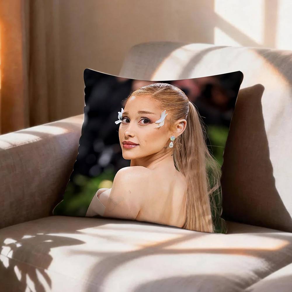 Music Star Ariana GGrande Pillow Case Pattern Printed Pillowcase For Living Room Sofa Cushion Cover