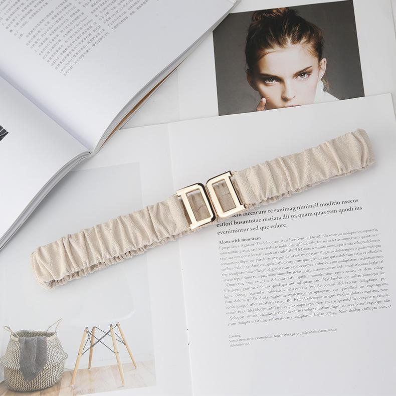 

Женский эластичный широкий пояс Модный пояс для костюма Пояс-кушак для рубашки или платья из ткани Эластичный и простой