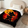 1PC Son Goku Patterned Flannel Blanket Suitable For All Seasons For Home Decor Warmth And Comfort Gifts Holiday Present