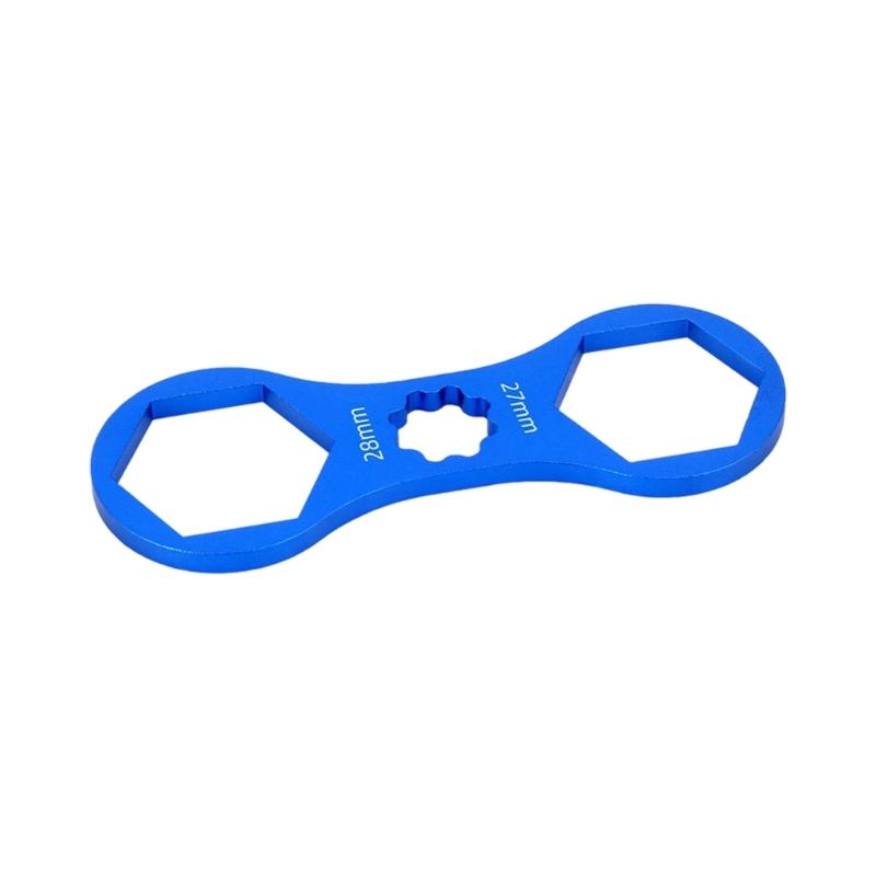 

Mountain Bike Aluminum Alloy Antislip Fork Crown Wrench Maintenance Tool For Suspension Overhaul And Spring Replacement