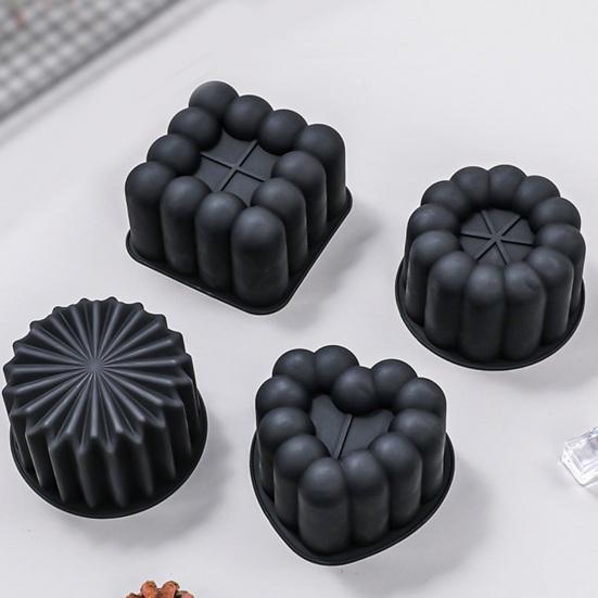 Silicone Mousse Cake Mold Food-Grade Baking Pan for Cheesecake Pastry Candle Non-Stick Easy-Release Heat-Resistant Reusable DIY Baking Essential