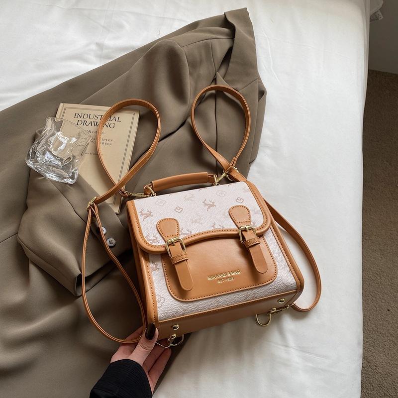 

Today s popular women s backpack new exquisite and versatile backpack contrasting color portable small schoolbag