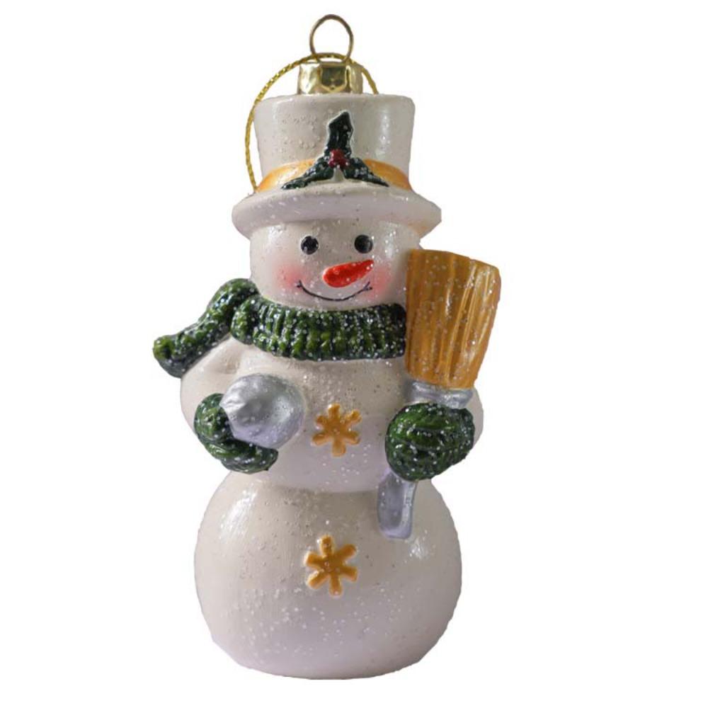 Glitter Christmas Pendant Plastic Christmas Home Decoration  New Year