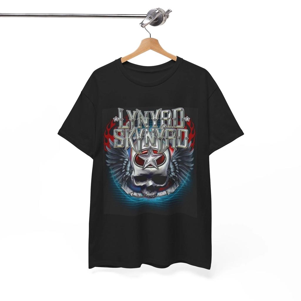 T-shirt Lynyrd Skynyrd Vintage Country Rock Merch Cromo Unisex Cotone Pesante