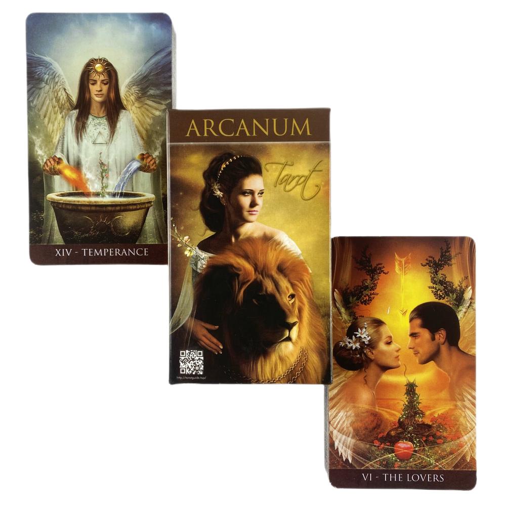 Cartes de Tarot Arcanum Un Oracle de 78 jeux English Visions Divination Edition Borad Playing Games
