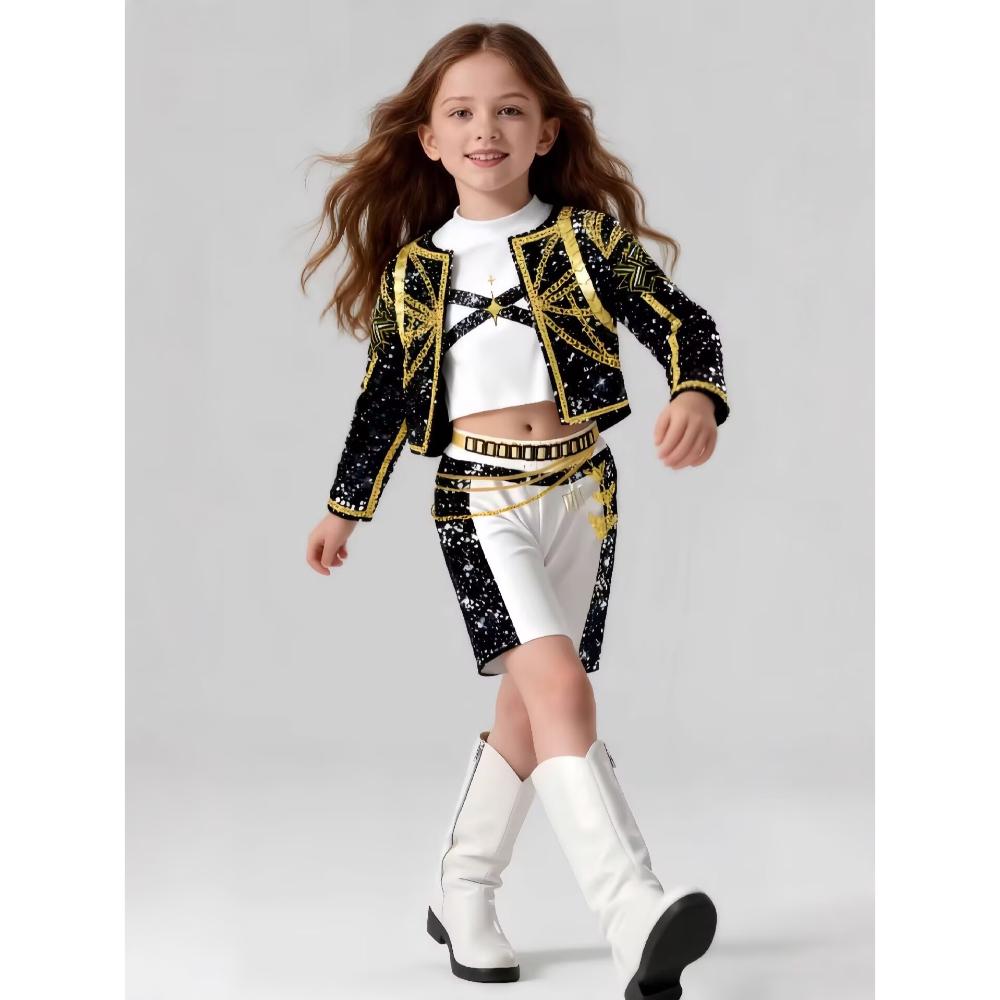 Kpop Lovci démonů Dívky Pódiové vystoupení Cos Halloween Karneval Téma Párty Vystoupení Idol Hra na role RumiFashion Dívčí obleky