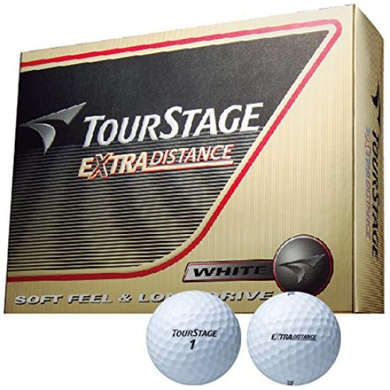 Bridgestone TOURSTAGE Мячи для гольфа Extra Distance Набор из 3 дюжин 3 дюжины Белые (36 штук) белый