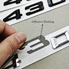 3D ABS Auto Buchstaben Logo 430i 430d Plakette Aufkleber Emblem Abziehbilder Für BMW 4er Serie 430i 430d G22 G26 G23 Heckkennzeichnung Zubehör