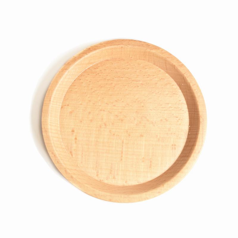 Portable Wooden Coffee Mug Cup Spoon Coaster Eco Friendly Serving Tableware Flatware Set for Office Desk Drink Coffee or Tea