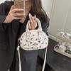 2025 New Printed Cherry Women's Tote Bag Shoulder Messenger Bag Women's Casual Large-capacity Handbag Mommy Bag