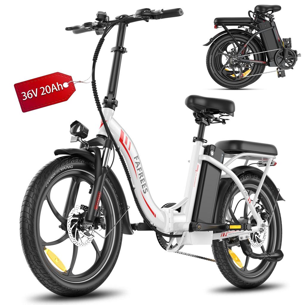 Fafrees F20+ Electric Bicycle Foldable 20" 250W Motor Electric Bike Adult Top Speed 35Km/h 36V 20AH Range 90Km Load 150kg 4 Color