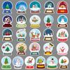 51 Christmas Doodle Stickers Personalized Cartoon Holiday Christmas Decoration Mobile Phone Case Suitcase Stickers