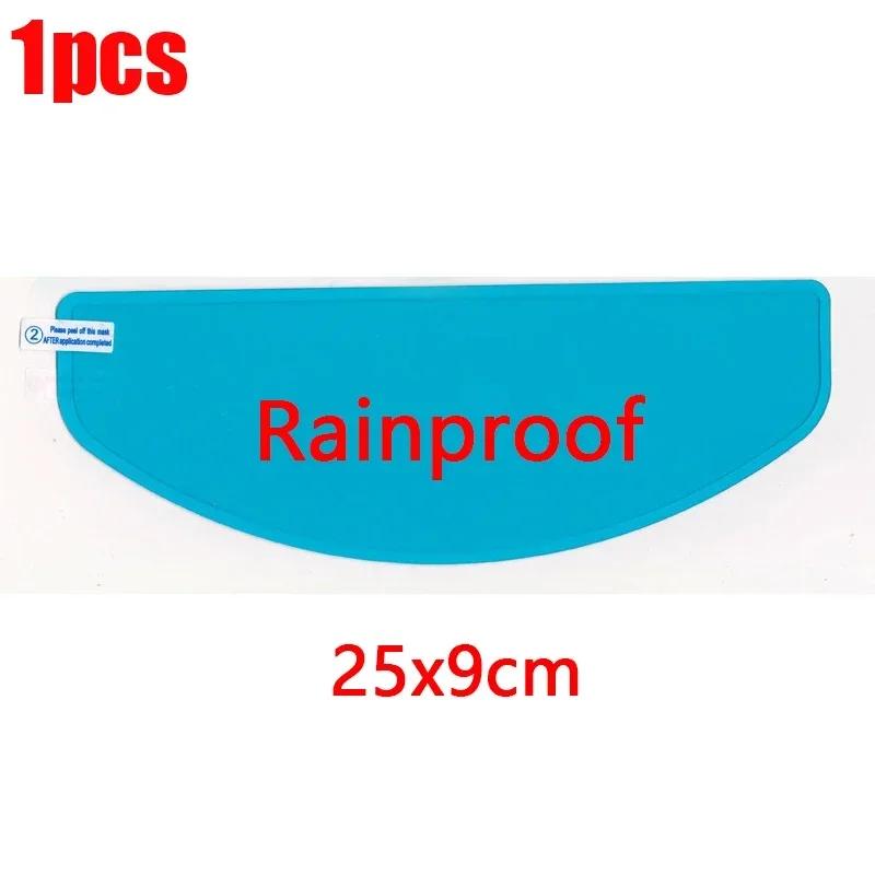 1/2PCS Motorcycle Helmet Clear Anti-Fog Rainproof Film Three Styles Lens Sticker Driving Safety Nano Coating Helmet Accessories