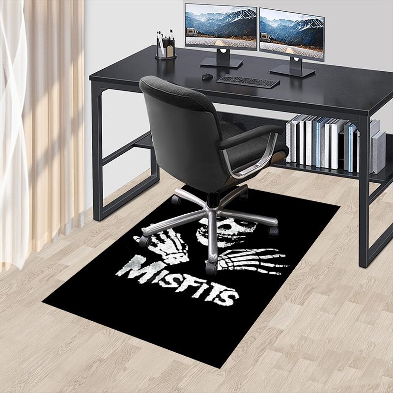 1pc Misfits Skeleton Carpet Anti Slip Polyester Floor Mat for office.Bedroom