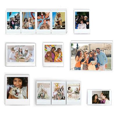 Acrylic Fridge Magnetic Frame Mini Transparent Photo Frame Multiple Sizes DIY Photo Card Display for SQ///WIDE/6inch