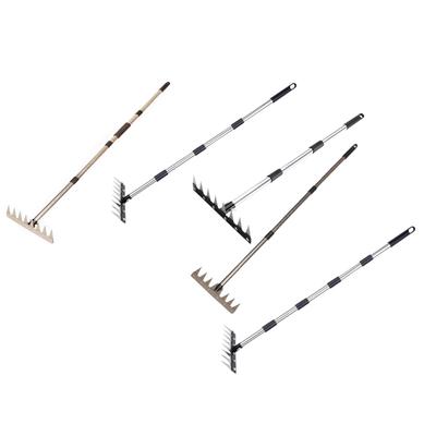 Heavy Duty Yard Garden Hoe Weeding Rake Steel Agricultural Tiller for Garden Maintenance and Planting