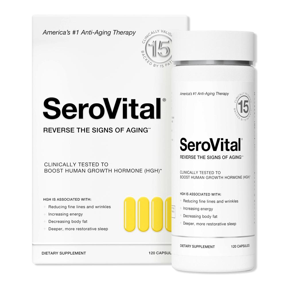 

SeroVital Пищевая добавка, повышающая уровень гормона роста, 120 карат