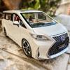 1/24 Scale Lexus LM300 Alloy Diecast Model Car To, Pull Back Metal Vehicle with Light and Sound for Kids Adults Gift Collection
