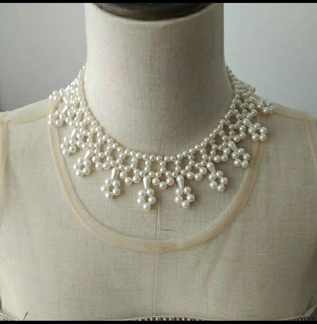 

Классическое жемчужно-коричневое ожерелье Ruqun - Аксессуары Иньло в стиле Ханфу