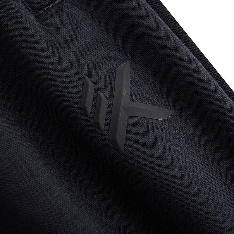 Anta KT Series Basketball Training Loose Straight Leg Solid Color Simple Versatile Knitted Sports Long Pants Men Bottoms Black 152541302P-1