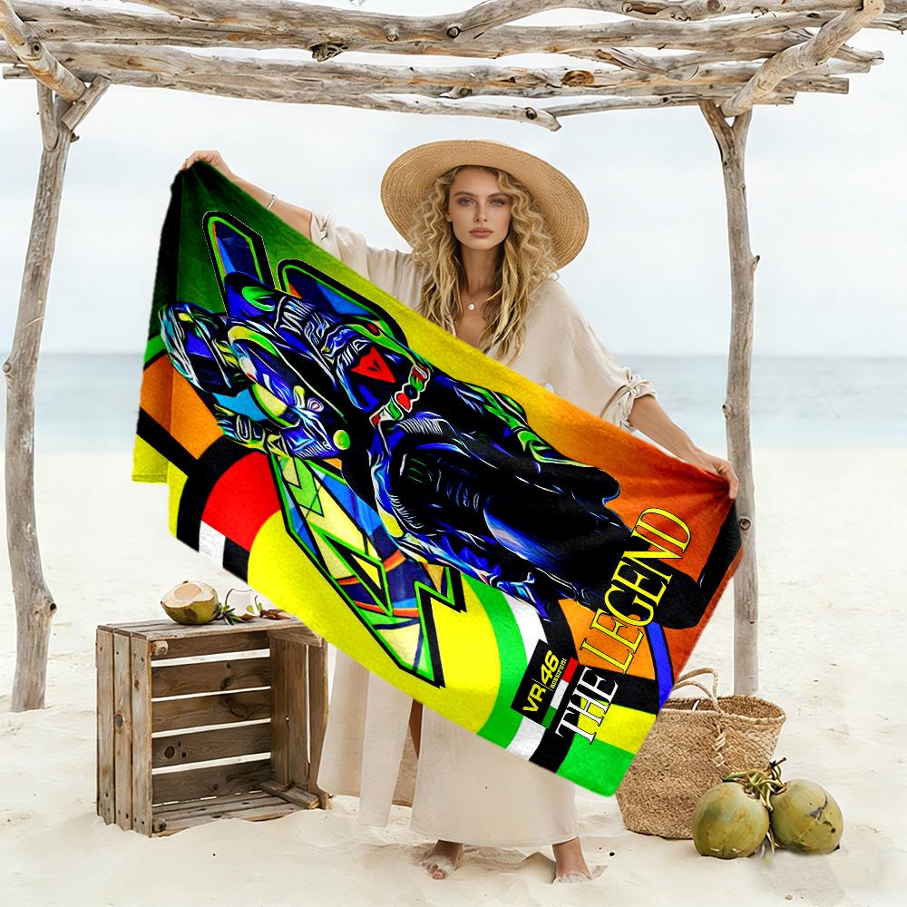 Motogp cozy beach towel Durable Oversized, foldable, portable, travel beach towel Fashion Lovers Wedding Party Gift