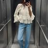 Za Autumn and Winter New Arrivals Women's Clothing Zr European and American Style Fashionable Versatile Layered Decorative Shirt 2234900 712