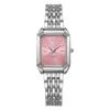 Chain Type Square Watch, Schoolgirl Style, Niche, Retro, Simple, Light Luxury, High-End Sense Steel Strap Watch, Ladies