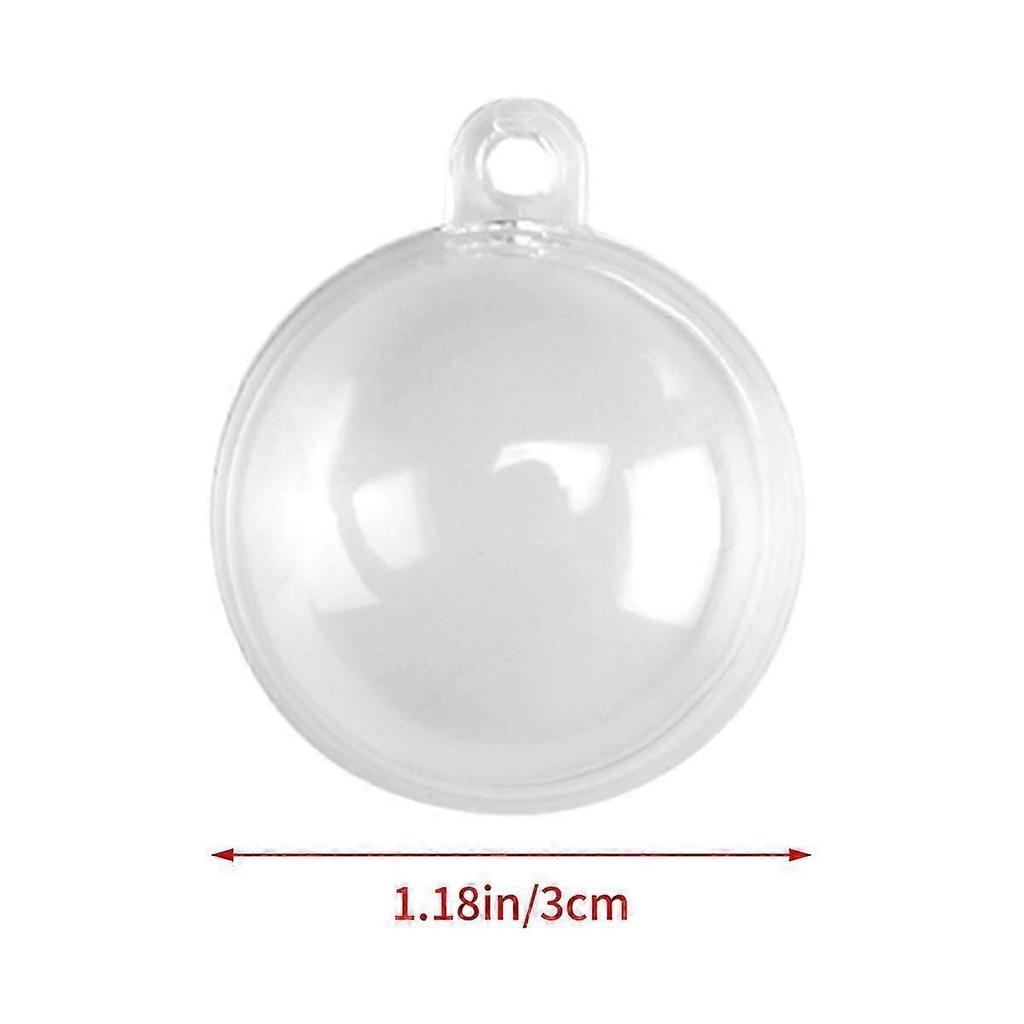 Transparent Openable Plastic Ball 3CM