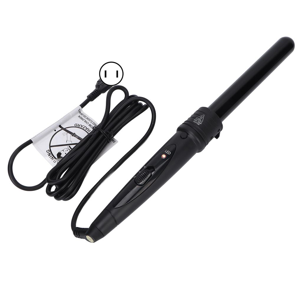 85 W 5-in-1-Profi-Lockenstab, schnell aufheizend, Keramik-Lockenstab, 100-240 V, Schwarz