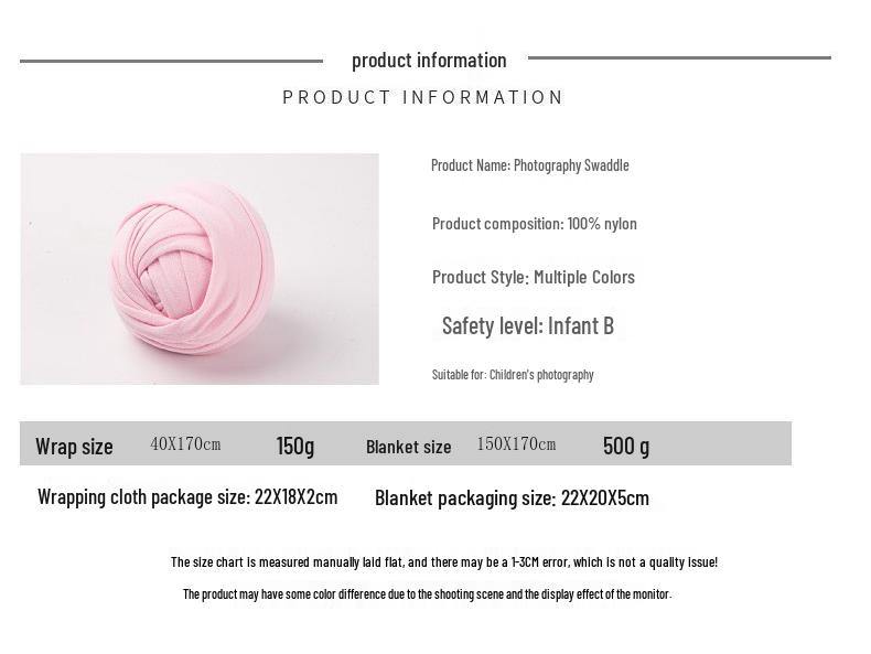 Newborn Elastic Milk Silk Swaddle Wrap for Photography Props