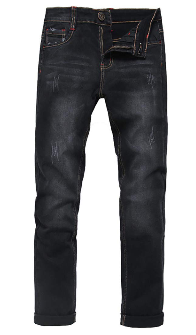 Laquest Vintage Stretch Straight Jeans Black (Size 29, Denim)
