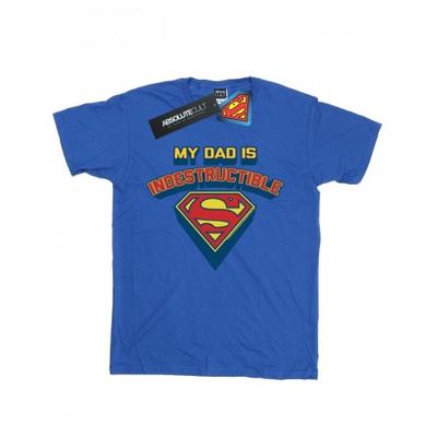 Boys Superman My Dad Is Indestructible T-Shirt