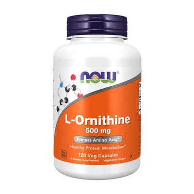 L-Ornithine 500 Mg, 120 Veg Capsules