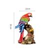 Resin Handicrafts Simulation Animal Sculpture Colorful Parrot Ornaments Macaw Bird Statue Decorative Figurines Home Decoration