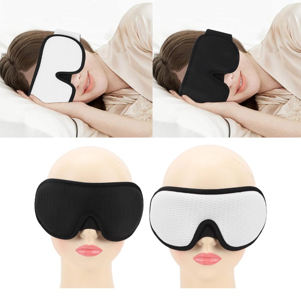 3D Sleep Mask Light Blocking Breathable Lightweight Memory Foam 3D Contoured Cup Eye Mask for Side S